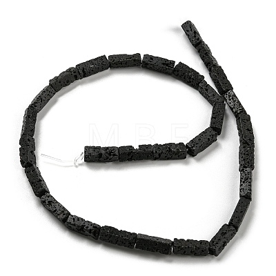 Natural Lava Rock Beads Strands G-C084-C08-01-1