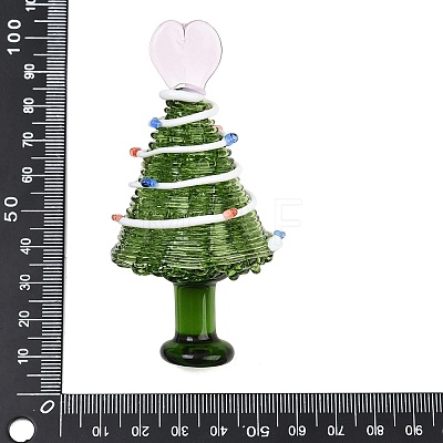 Handmade Lampwork Christmas Tree Ornaments LAMP-C026-06A-1