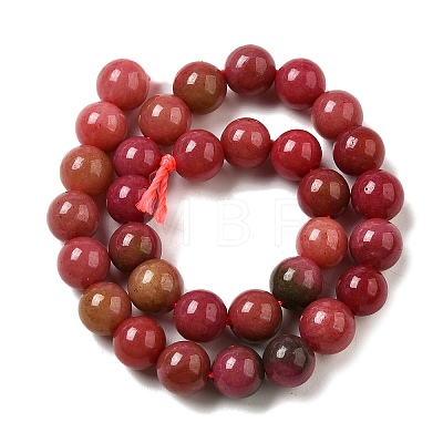 Dyed Natural Malaysia Jade Beads Strands G-G021-02A-15-1