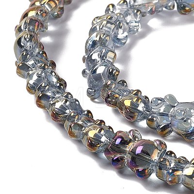 Electroplate Glass Beads Strands EGLA-L030-M-1