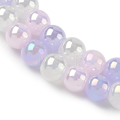 Electroplate & Gradient Color Glass Beads Strands LAMP-M023-03-01-1
