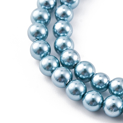 Shell Pearl Beads Strands BSHE-K015-4mm-02-1