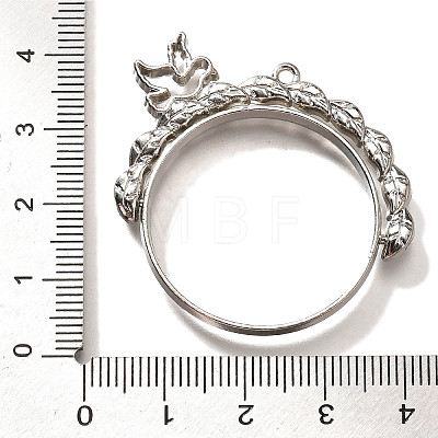 Alloy Open Back Bezel Pendants PALLOY-I223-03P-1