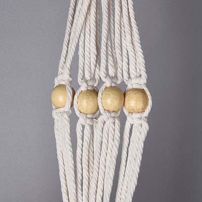 Cotton Rope Hanging Planters AJEW-WH0112-07-1