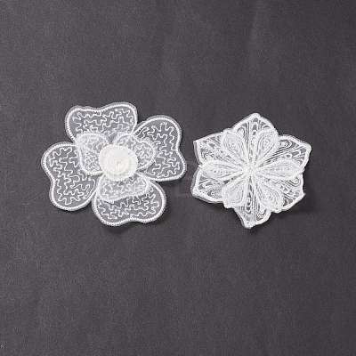 Polyester Lace Embroidery Sewing Ornament Accessories DIY-XCP0001-91-1