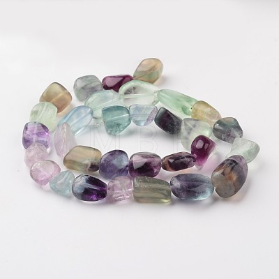 Nuggets Natural Fluorite Bead Strands G-M345-03-1