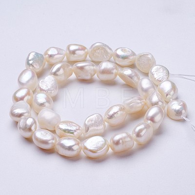 Natural Cultured Freshwater Pearl Beads Strands PEAR-P002-01-1