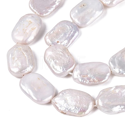 Natural Baroque Pearl Keshi Pearl Beads Strands PEAR-S020-D14-1