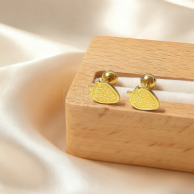 304 Stainless Steel Stud Earrings WGC3500-01-1