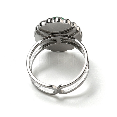 304 Stainless Steel Open Cuff Rings STAS-Z060-03P-1