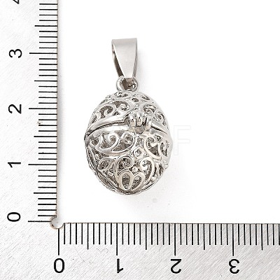 Alloy Bead Cage Pendants FIND-M012-01O-P-1