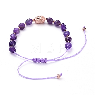 Adjustable Nylon Thread Braided Bead Bracelets BJEW-JB05291-04-1