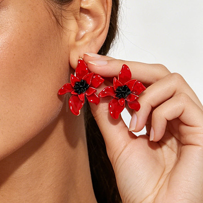 Plastic Stud Earrings for Women WGA3617-01-1