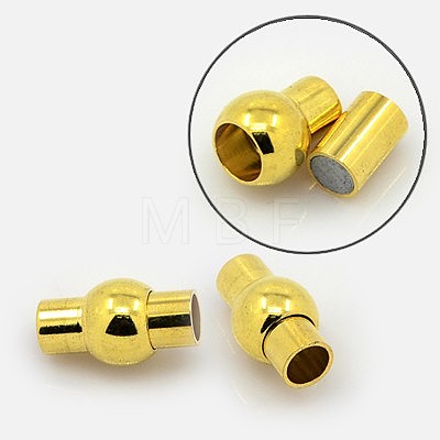 Brass Magnetic Clasps with Glue-in Ends KK-G230-3mm-M-1