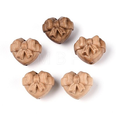 Natural Apple Wood Beads WOOD-N021-06-1