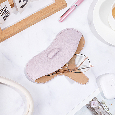 1Pc PU Leather Glasses Case AJEW-CN0006-94J-1