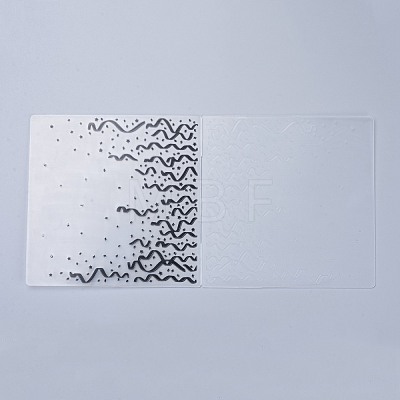 Plastic Embossing Folders X-DIY-P007-A01-1