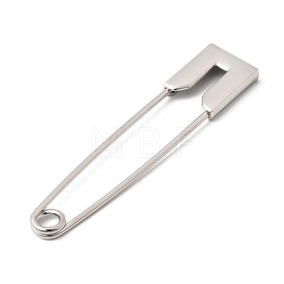 Alloy Extra Large Safety Pin Brooches JEWB-B043-01P-1
