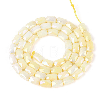 Anti-Tarnish Electroplate Glass Beads Strands GLAA-T025-29H-1