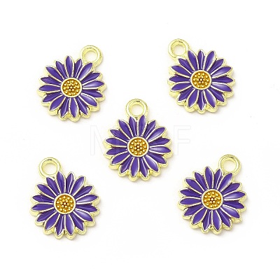 Alloy Enamel Charms FIND-H035-01G-LG-1