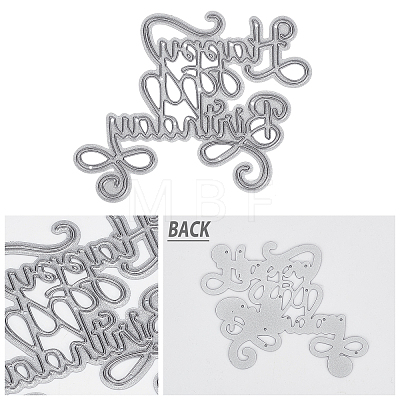 Gorgecraft Word Frame Metal Cutting Dies Stencils DIY-GF0003-29-1