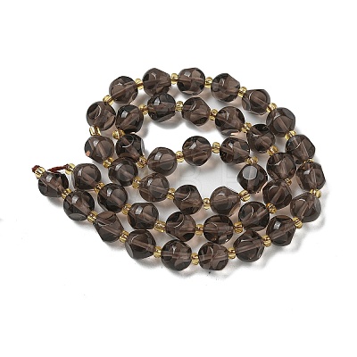 Natural Ice Obsidian Beads Strands G-K387-A09-02-1