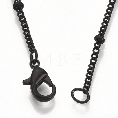 Brass Coated Iron Curb Chain Necklace Making MAK-T006-02A-1