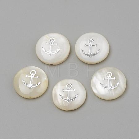 Natural Freshwater Shell Beads SHEL-Q011-002P-1