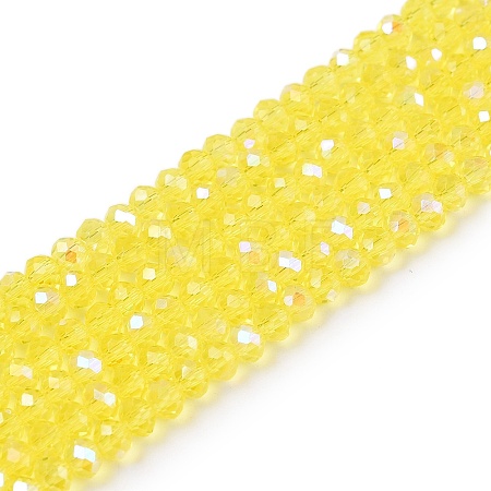 Electroplate Glass Beads Strands EGLA-A044-T2mm-L29-1