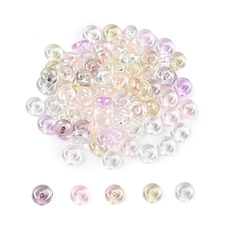 Transparent Dyed Colours Glass Seed Beads SEED-T007-02B-1