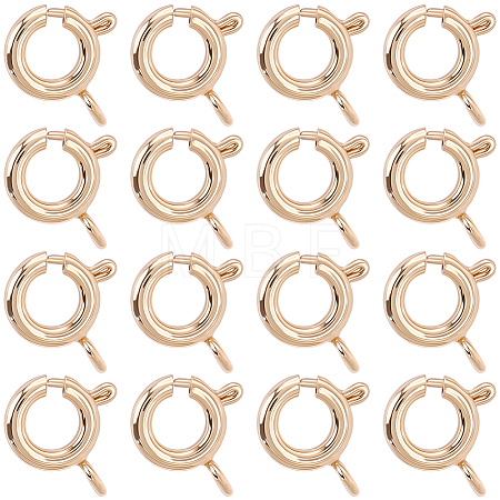 20Pcs Brass Spring Ring Clasps KK-BBC0027-68B-G-1