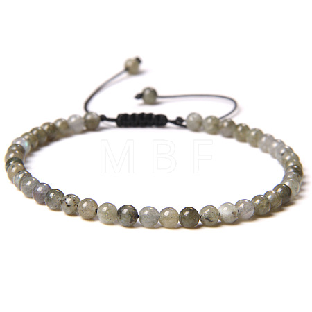 Adjustable Women's Labradorite Beaded Bracelet LS-CN3407-24-1