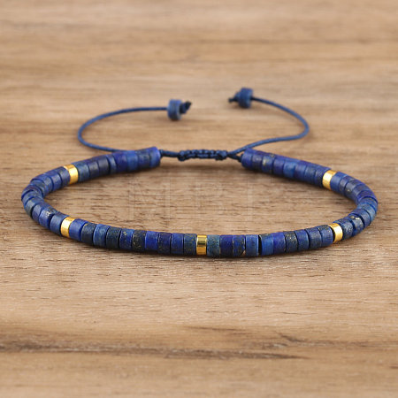Natural Lapis Lazuli Beaded Braided Bracelets QH4784-13-1