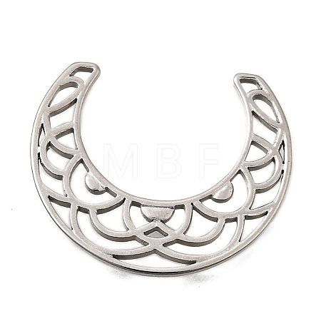 304 Stainless Steel Filigree Joiners STAS-Q362-03A-P-1