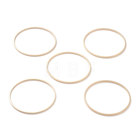 Brass Linking Rings KK-Y003-03K-G-1