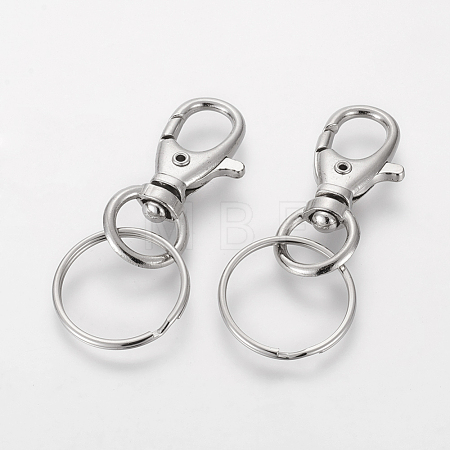 Iron Swivel Clasps HJEW-H018-P-1