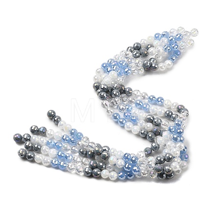 Electroplate Glass Beads Strands EGLA-D300-06-8mm-05-1