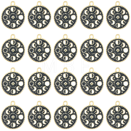 Alloy Enamel Pendants ENAM-SC0004-03-1