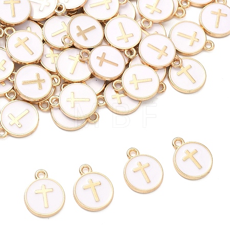 60Pcs Alloy Enamel Pendants ENAM-YW0008-02D-1