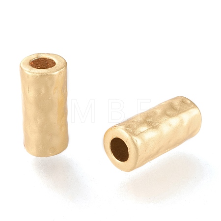Eco-Friendly Matte Alloy Tube Beads PALLOY-N161-03-MG-NR-1