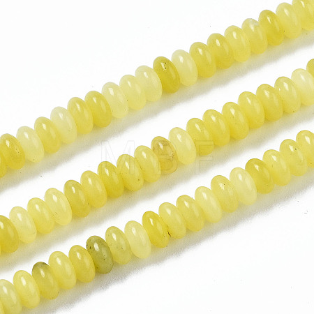 Natural Lemon Jade Beads Strands X-G-S366-115-1