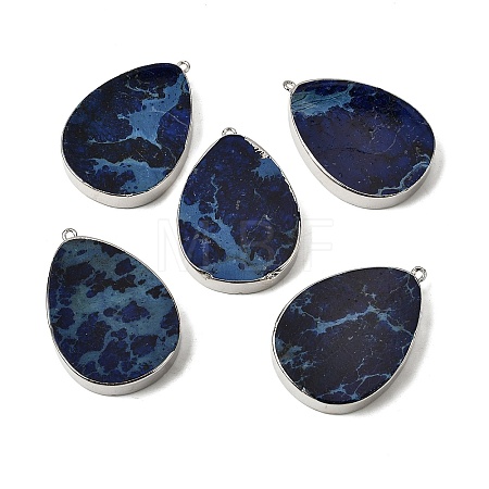 Synthetic Imperial Jasper Pendants G-P614-03P-01-1