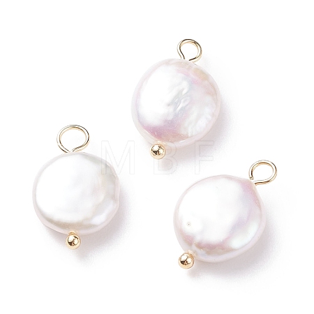 Natural Baroque Pearl Keshi Pearl Pendants X-PALLOY-JF01494-01-1