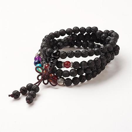 Yoga Chakra Jewelry BJEW-G554-05E-1