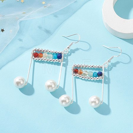 Brass Dangle Earrings EJEW-TA00803-1