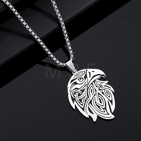 Hip-hop Style Animal Theme 304 Stainless Steel Pendant Necklaces FS-WG80E3F-05-1