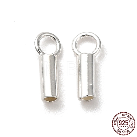 925 Sterling Silver Cord Ends STER-P055-01A-S-1
