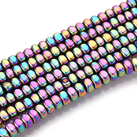 Electroplated Synthetic Non-magnetic Hematite Beads Strands G-T139-61F-1