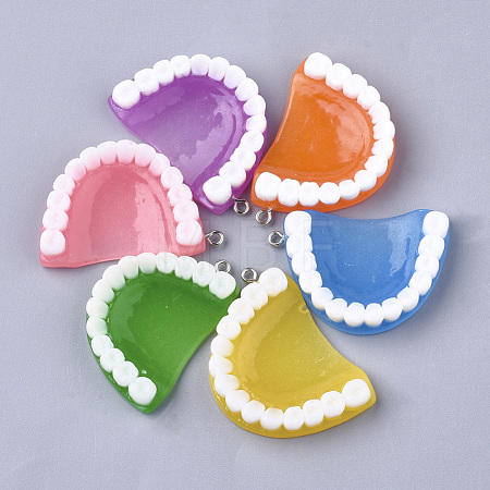 Resin Pendants X-RESI-T028-14-1