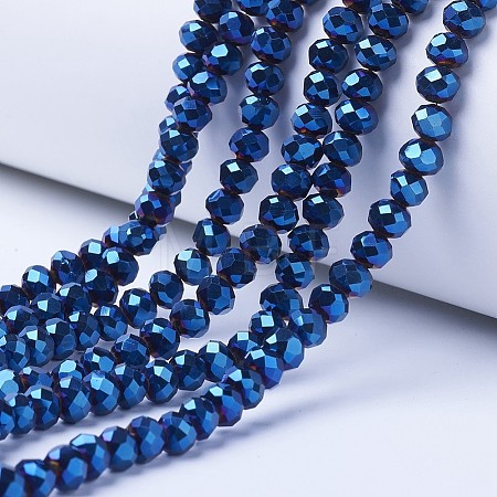 Electroplate Transparent Glass Beads Strands LS-EGLA-A034-T4mm-UA02-1